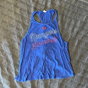 Underarmour Rangers Baseball Women’s Tank Top. Size S.
